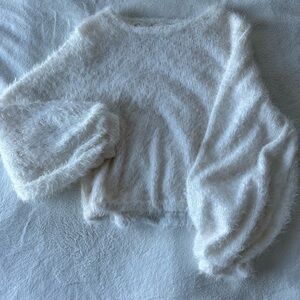 Altar'd State Soft White Knit Sweater